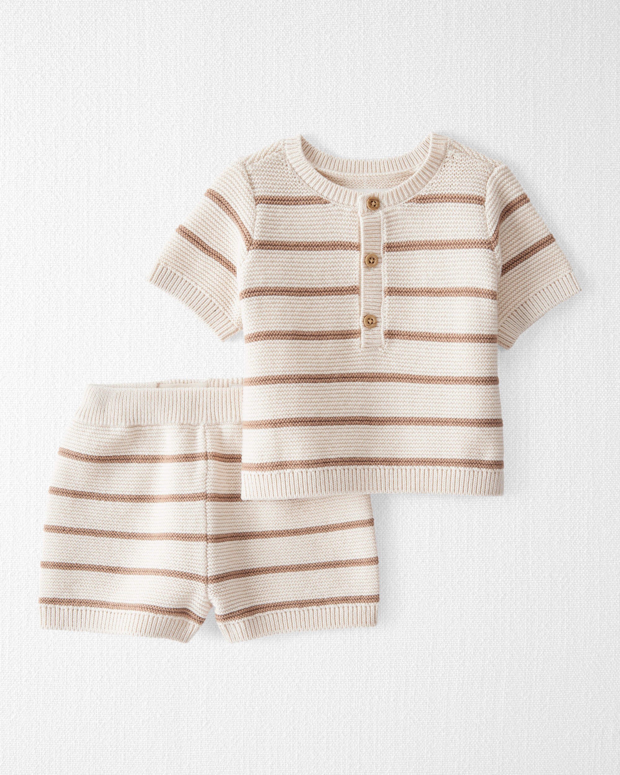 Baby 2-Piece Organic Cotton Sweater Knit Set - Little Planet
