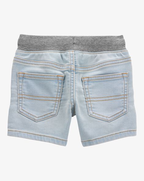  Product image 2 of Toddler Pull-On Denim Shorts - Light Blue Wash