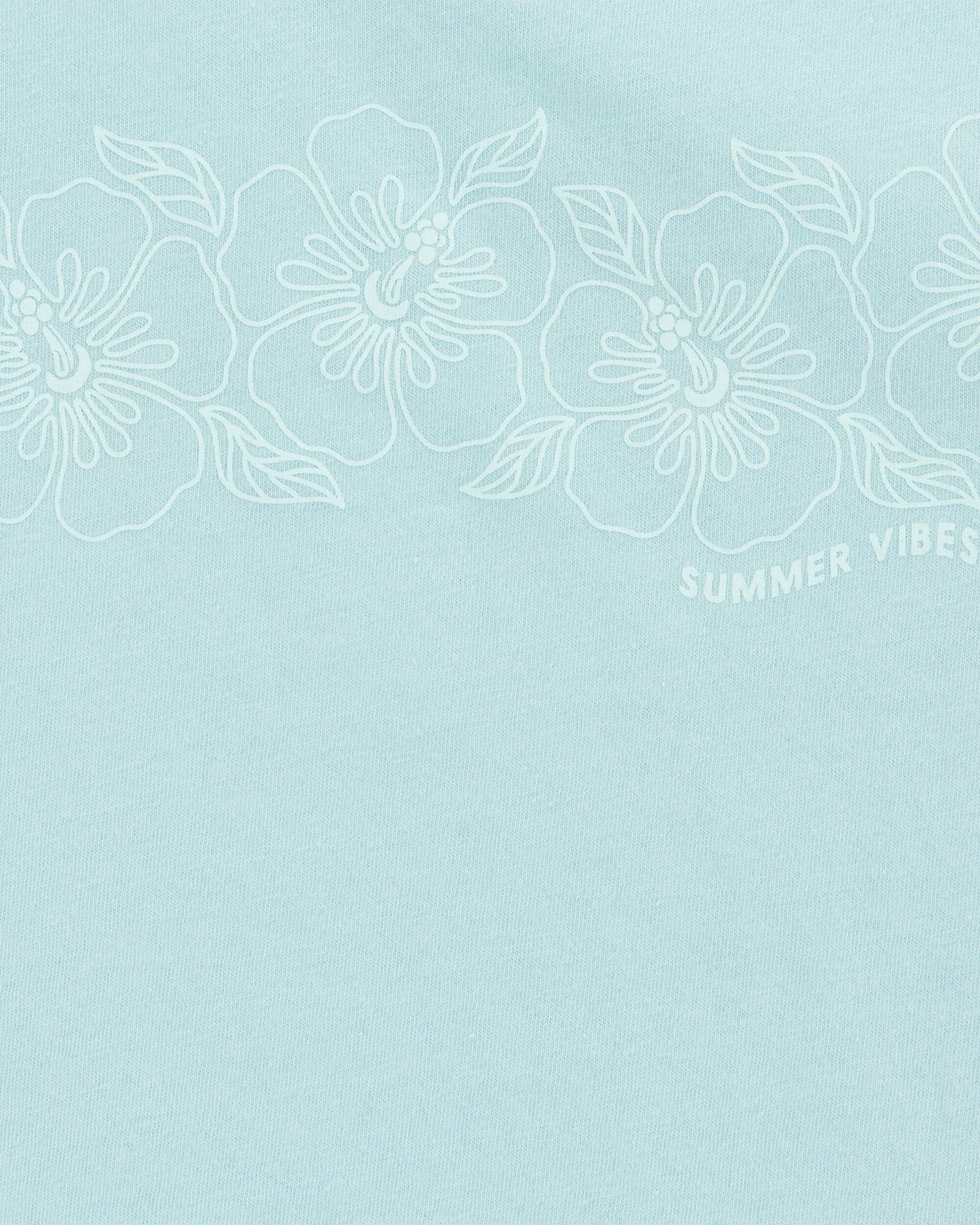 Kid Flower Vintage Muscle Tank - Turquoise