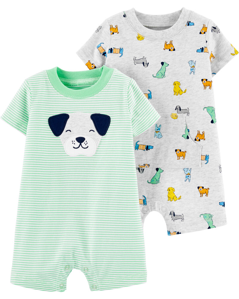 2 Pack Dog Rompers Carters Com