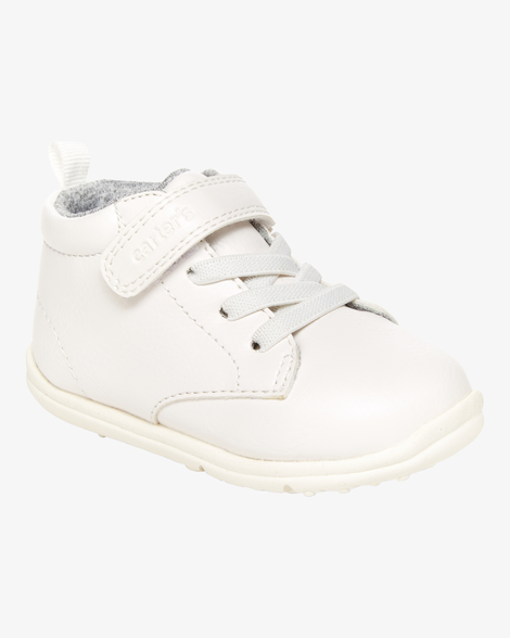 boys every step® first walker high-top sneakers - white