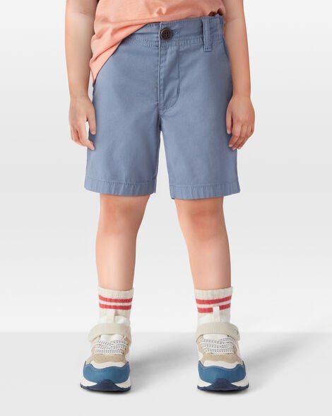  Product image 2 of Toddler Flat-Front Shorts - Blue