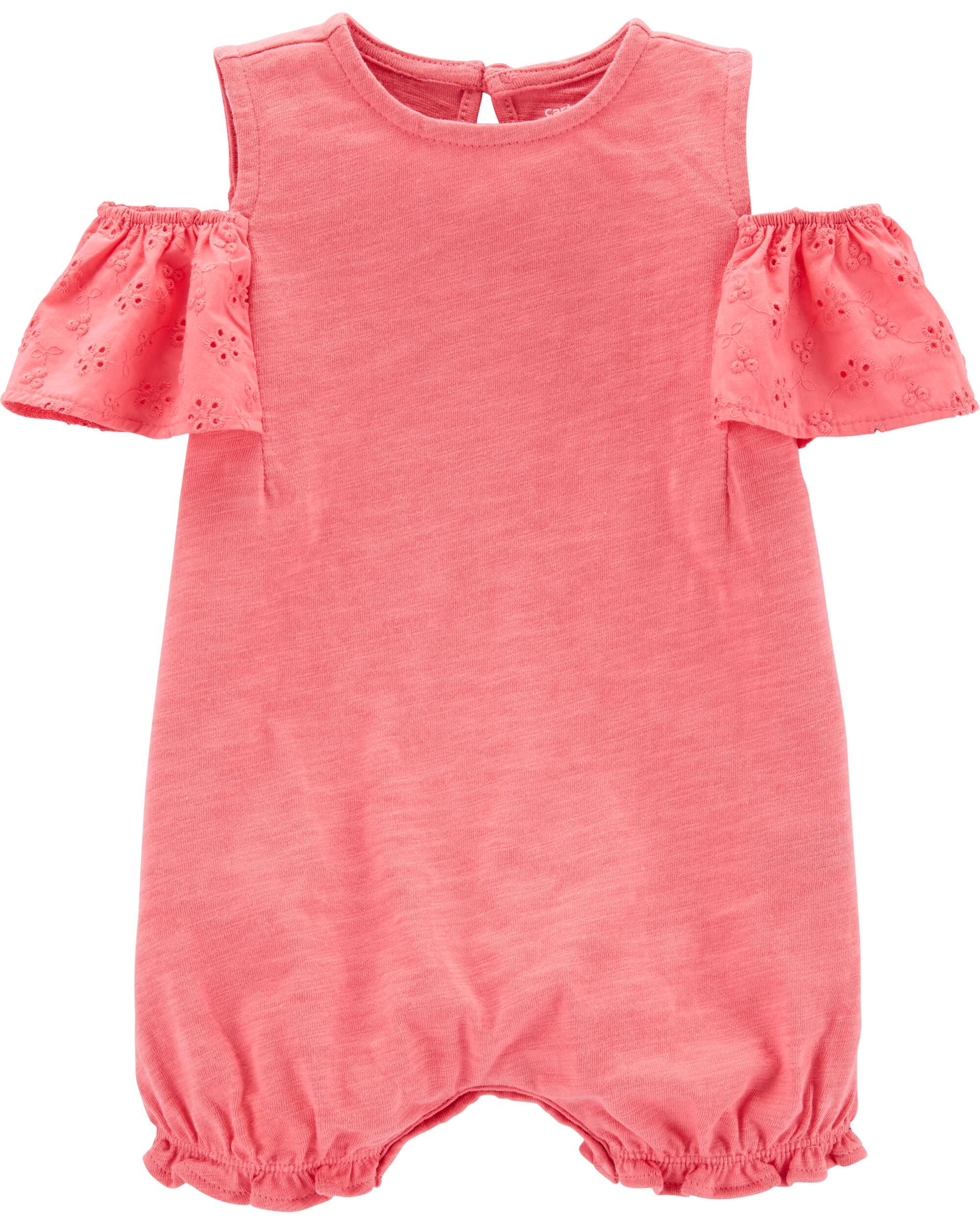 cold shoulder romper dress