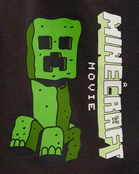  Product image 3 of Kid Minecraft Print Drawstring Shorts - Black