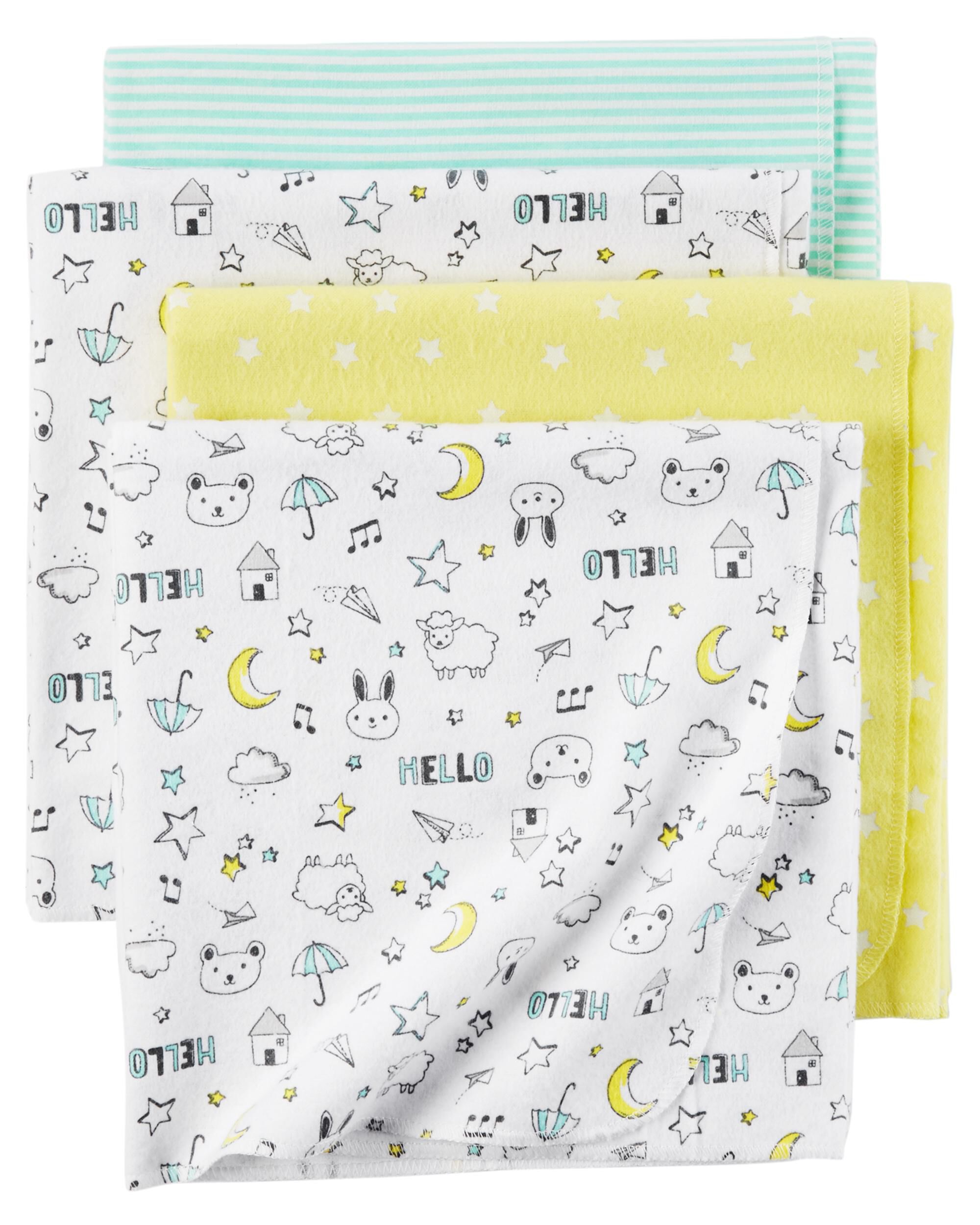 carter's flannel receiving blankets