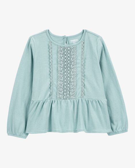 Product image 1 of Baby Eyelet Peplum Top