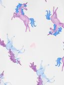 Ivory - Kid 2-Piece Fuzzy Velboa Unicorn Pajamas, Selected