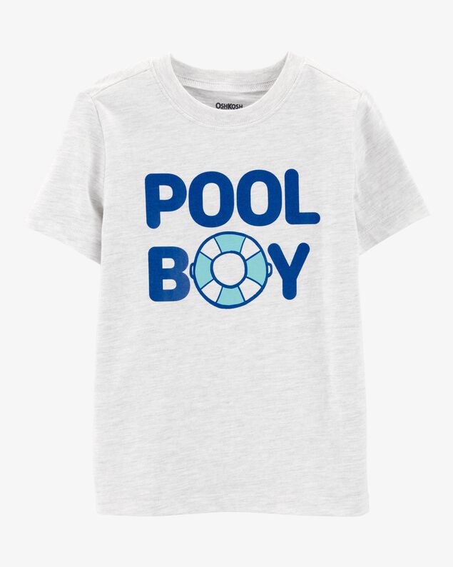 Product image 1 of Toddler Pool Boy Short-Sleeve Graphic Tee - Grey
