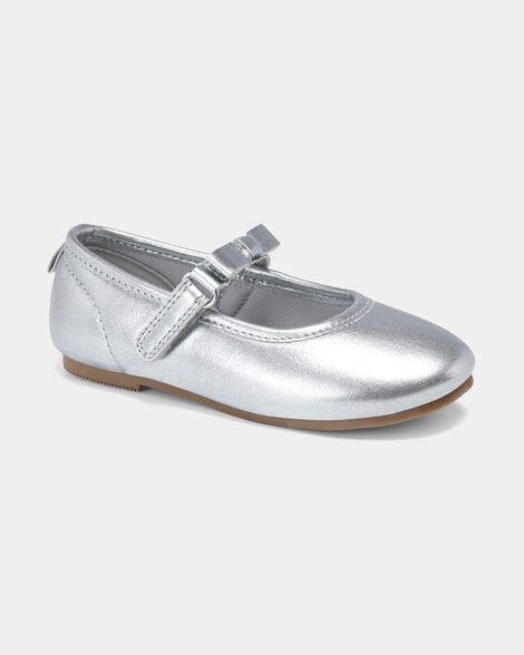 toddler girl dress shoes - silver