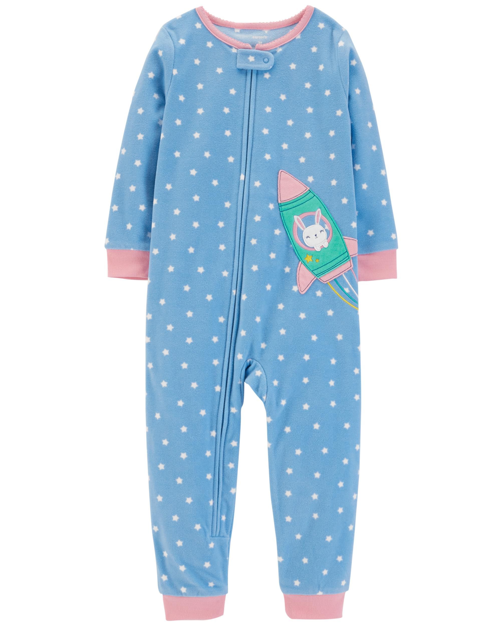 carters footless fleece pajamas