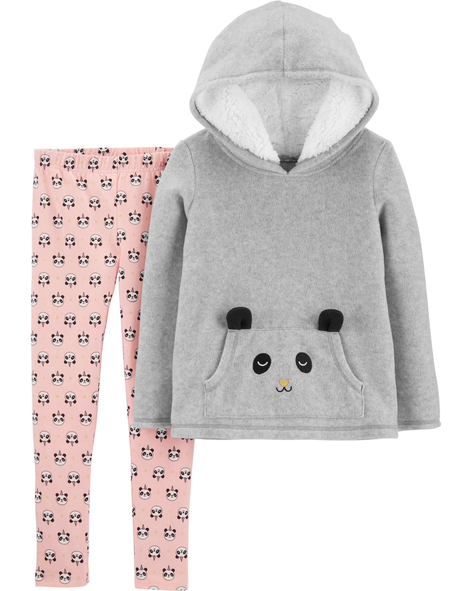 CARTERS SHIRT LEGGING 2 PIECE SET FLEECE GIRLS OUTFIT TOP BOTTOMS PANTS INFANTS