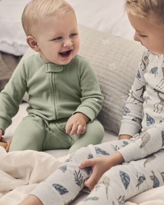 Product image 1 of Baby Organic Cotton Rib Sleep & Play Pajamas