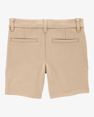 Product image 2 of Toddler Ponte Knit Uniform Shorts - Khaki