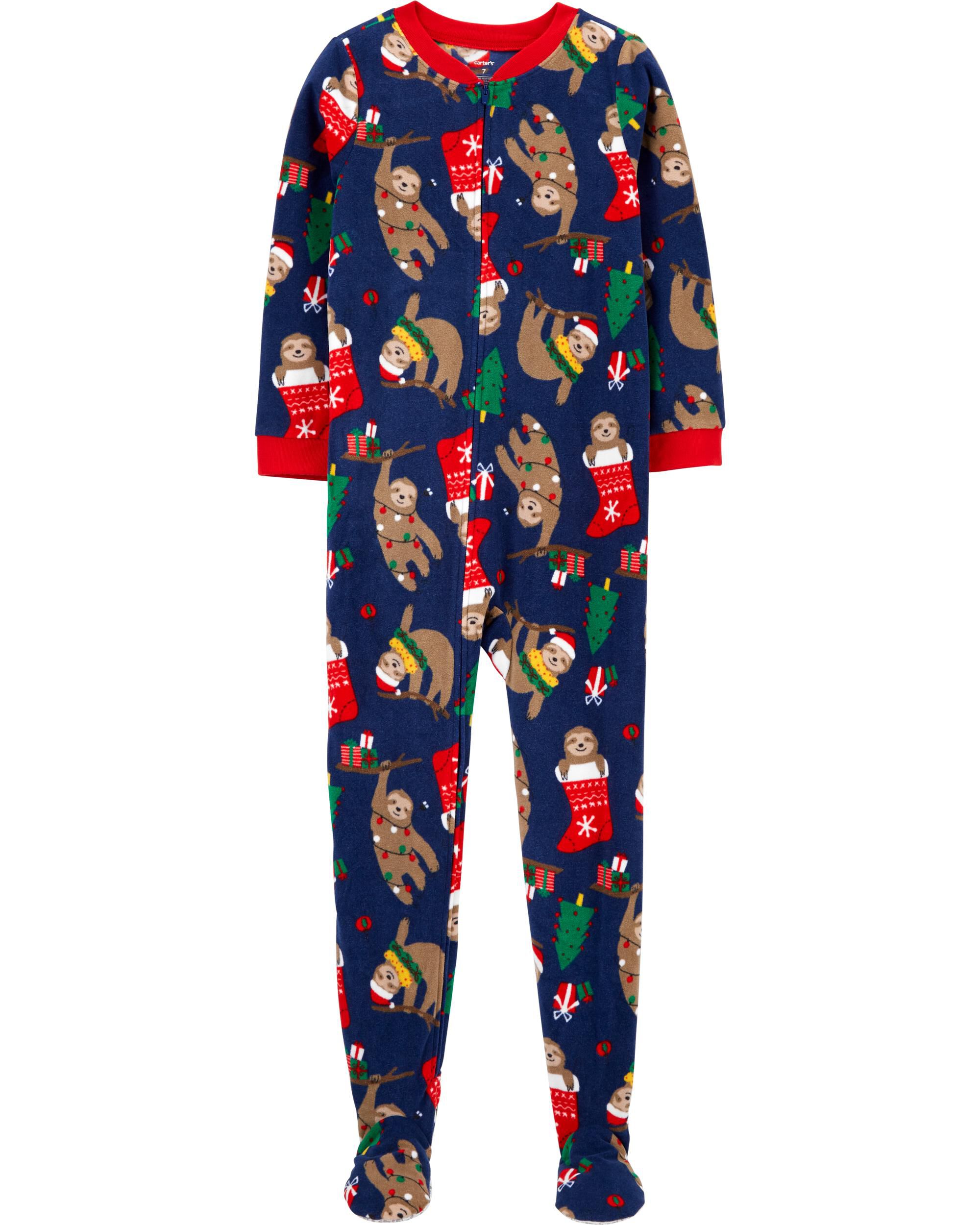 carters fleece christmas pajamas
