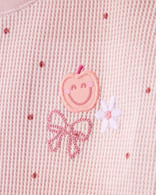 Product image 2 of Toddler Girl Polka Dot Short-Sleeve Top - Pink