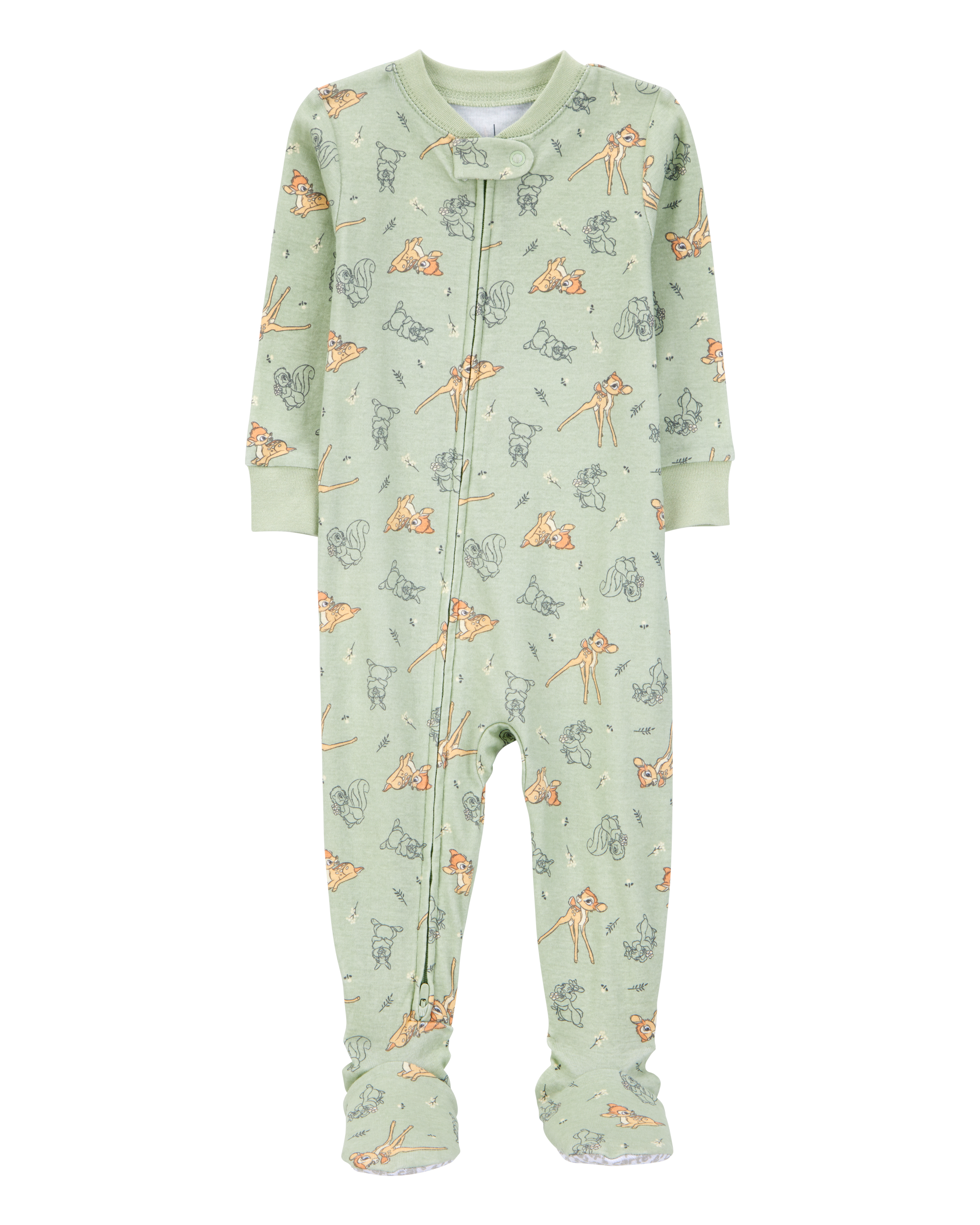 Baby Bambi Snug Fit Cotton Footie 1-Piece Pajamas