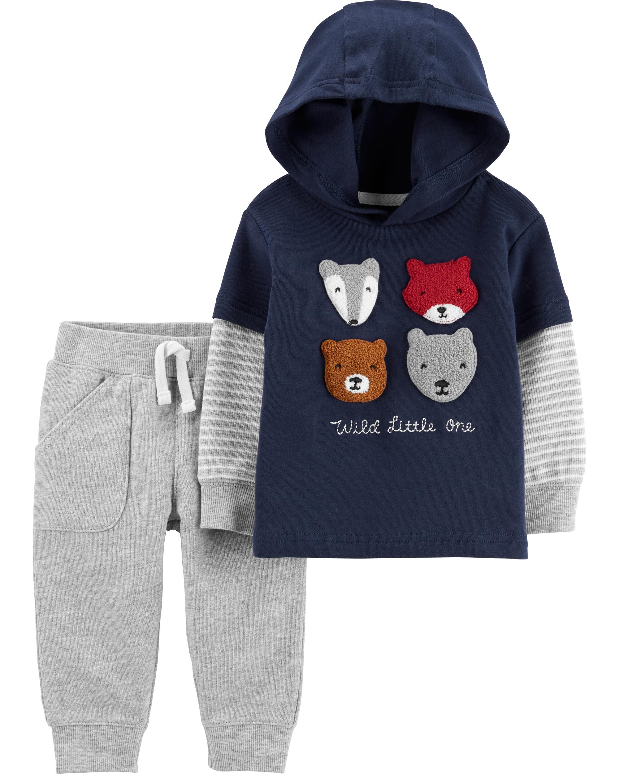carters hooded pajamas