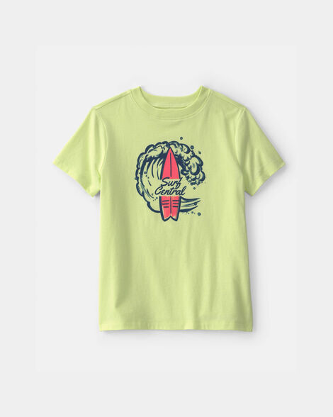 boys 'surf central' graphic tee - green