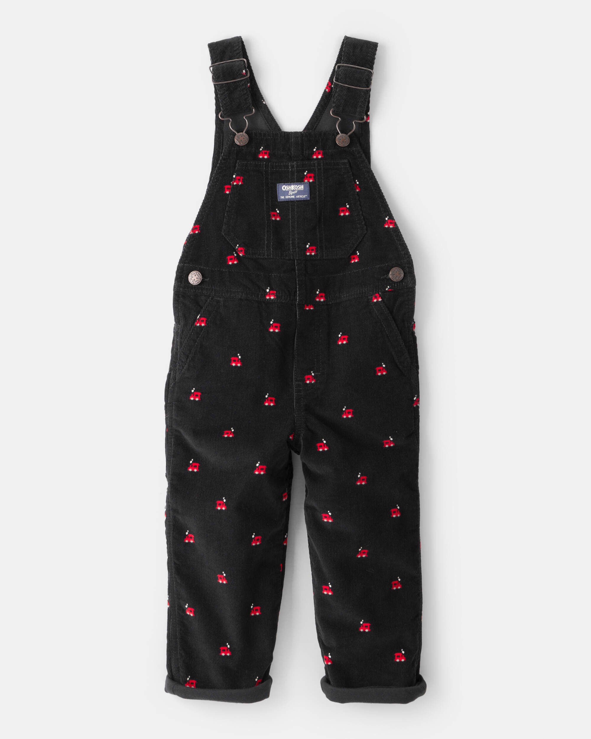 [SOMEWHERE BUTTER]★Corduroy letter patch overall Kids Gabriel Corduroy Overall With Adjustable Shoulder