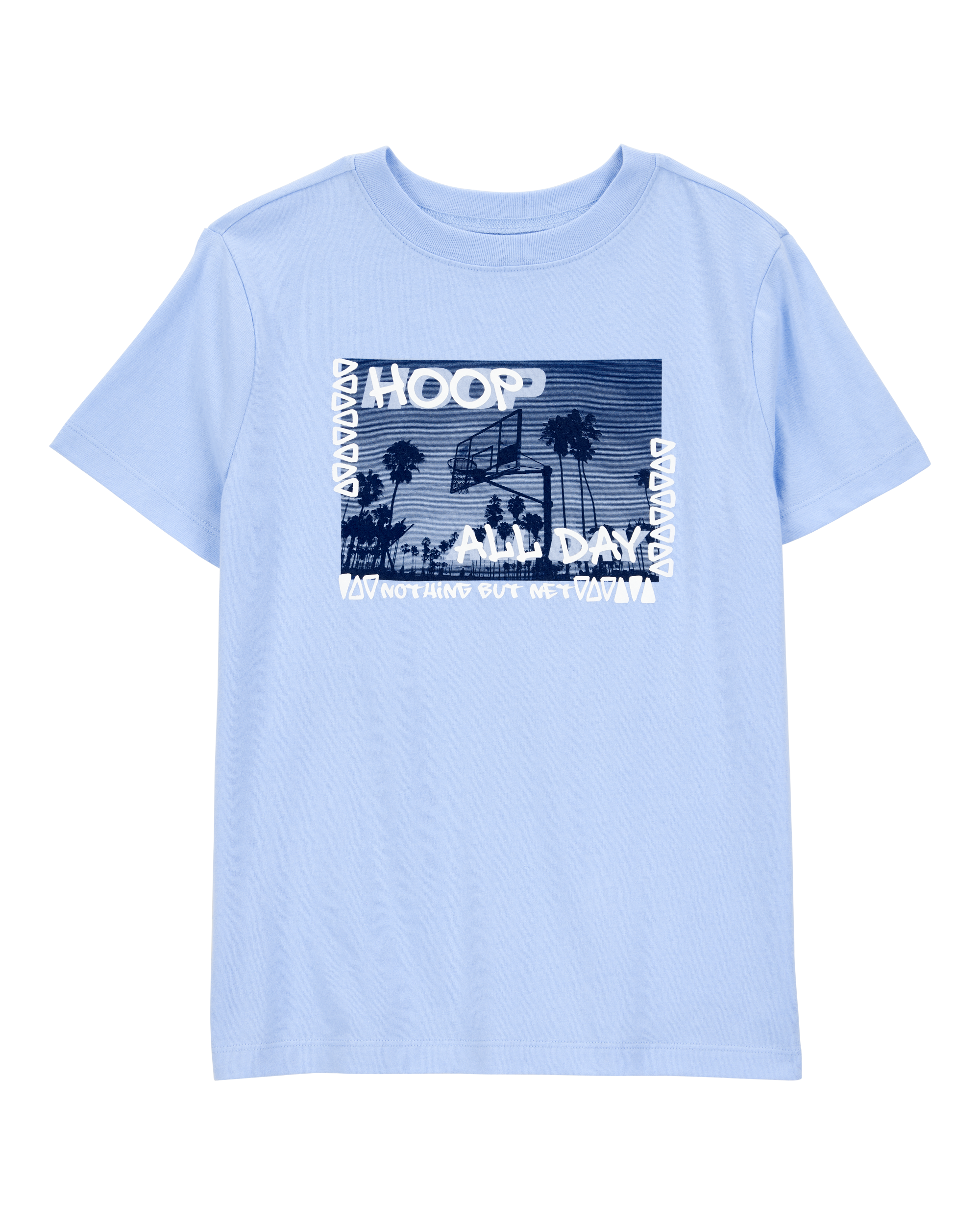 Kid Hoop All Day Short-Sleeve Graphic Tee - Blue