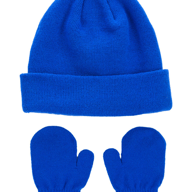 Blue Toddler 2Pack Beanie & Mittens