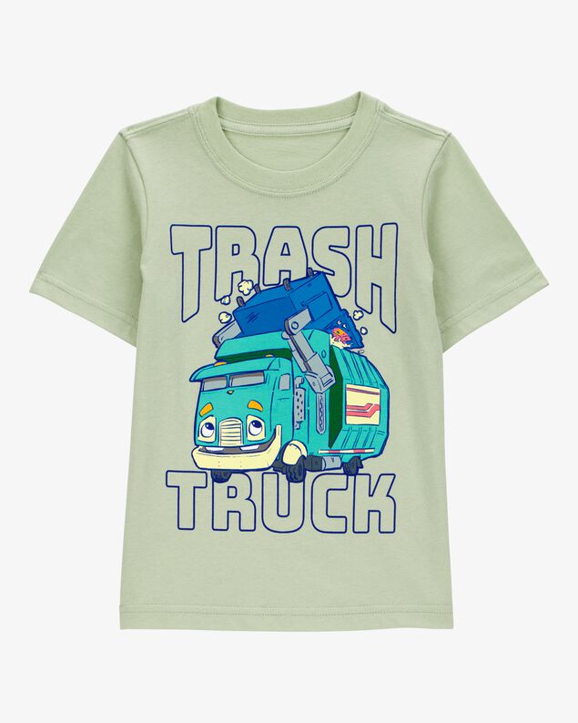 Product image 1 of Toddler Trash Truck™ Short-Sleeve Graphic Tee - Green 