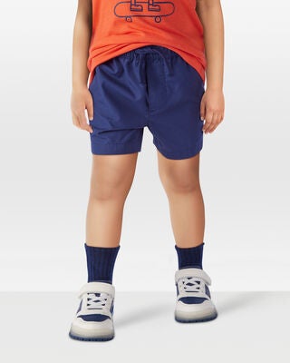 Product image 2 of Toddler Pull-On Poplin Shorts - Navy