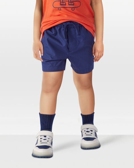  Product image 2 of Toddler Pull-On Poplin Shorts - Navy