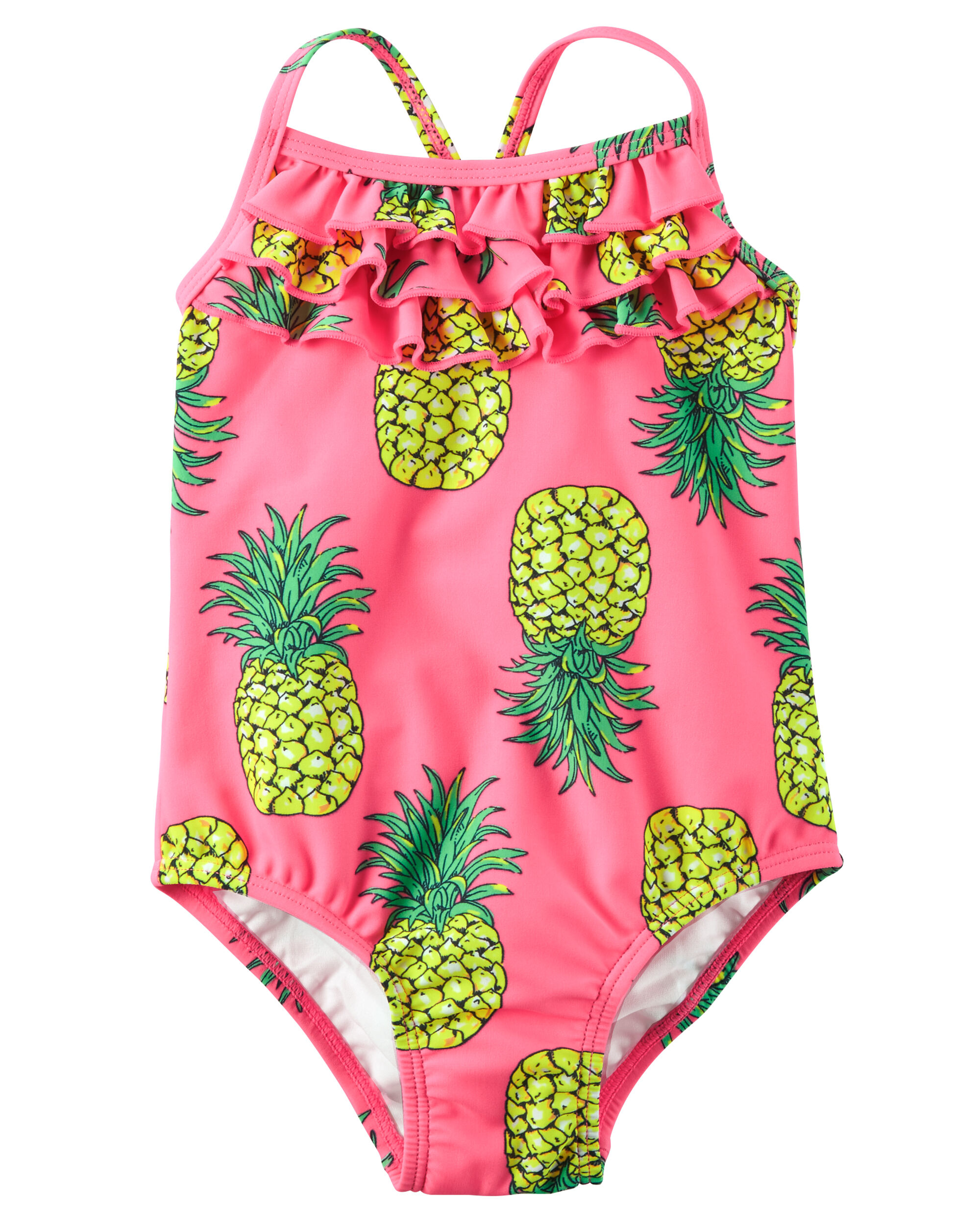 little girl pineapple swimsuit