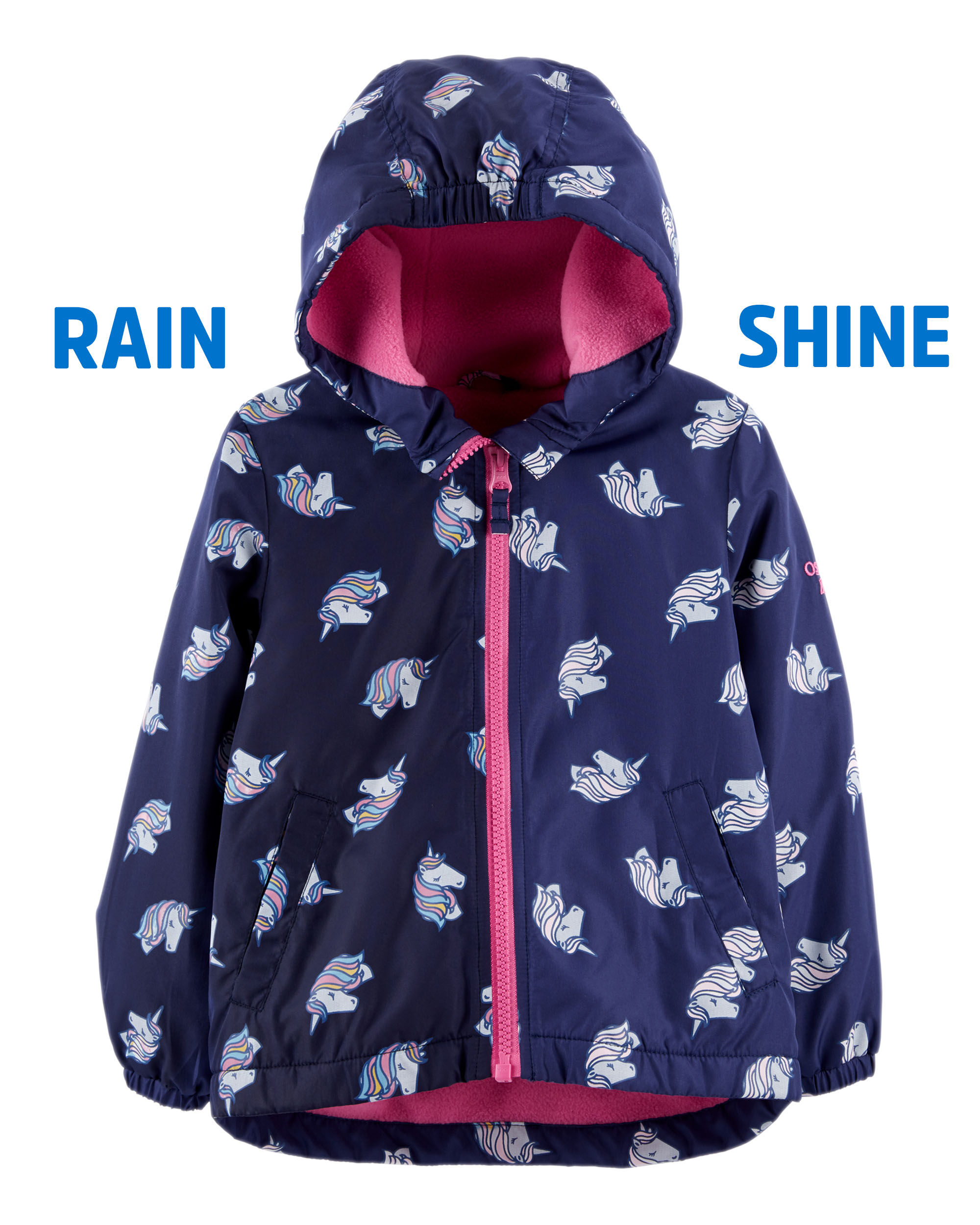carters unicorn rain jacket