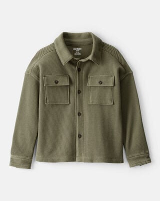 Toddler Boy Western Plaid Cotton Long-Sleeve Button-Down