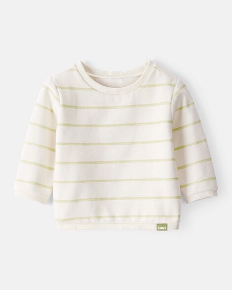 baby boy daydream fleece long-sleeve pullover sweatshirt - ivory