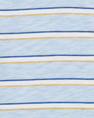 Product image 2 of Kid Striped Knit Short-Sleeve Henley - Blue