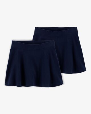 Product image 1 of Toddler 2-Pack Ponte Knit Uniform Skirts - Navy