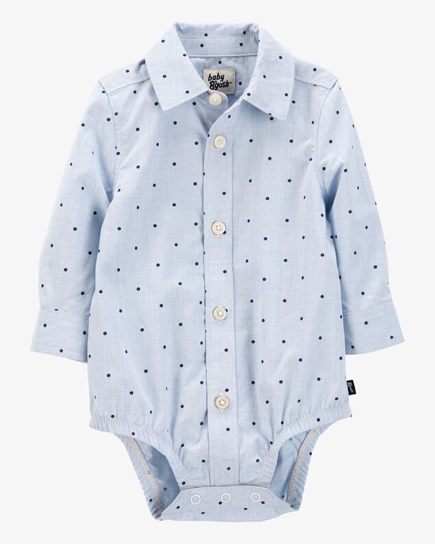 Product image 1 of Baby Polka Dot Button-Front Bodysuit