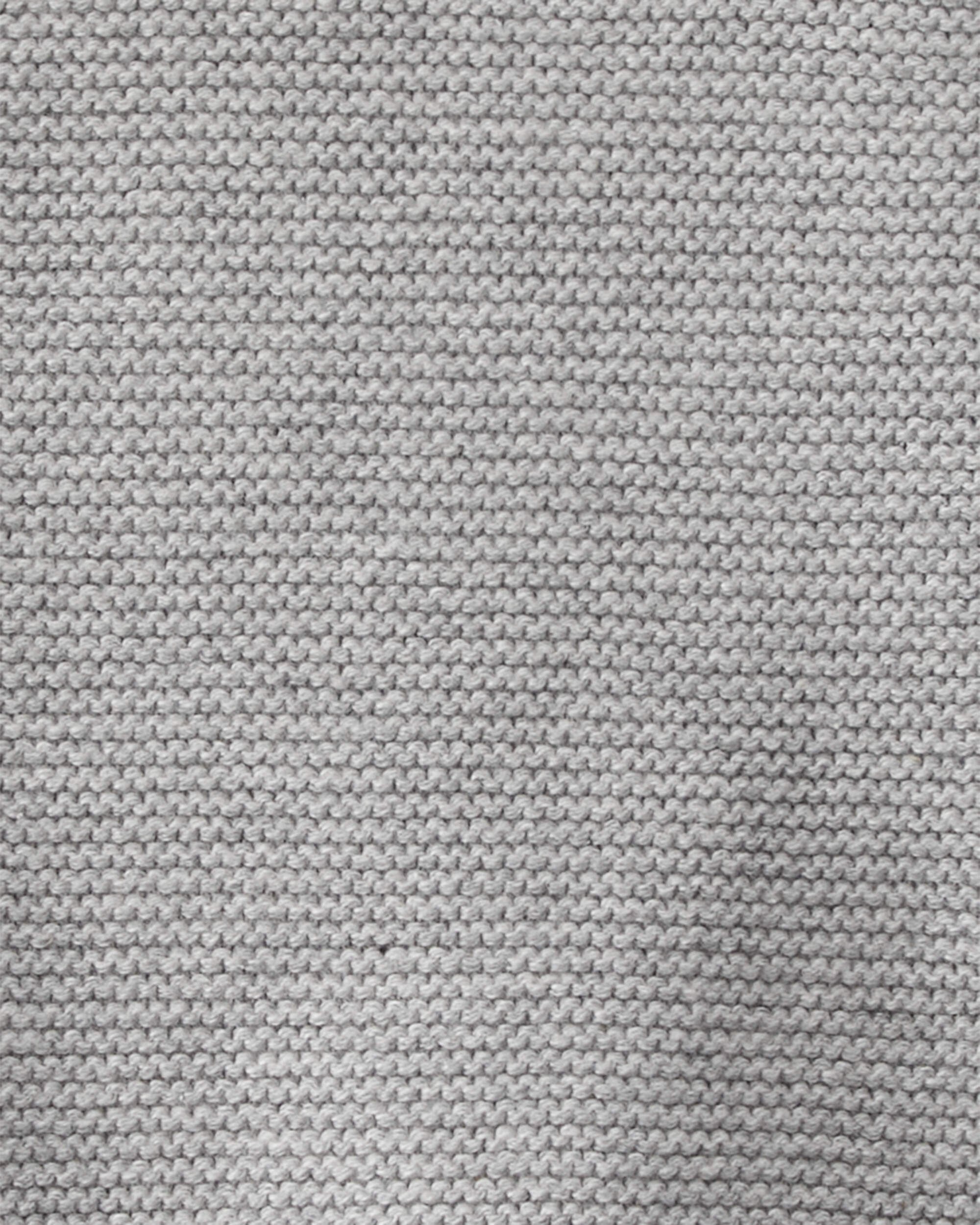 Baby Organic Cotton Sweater Knit Overalls Heather Grey