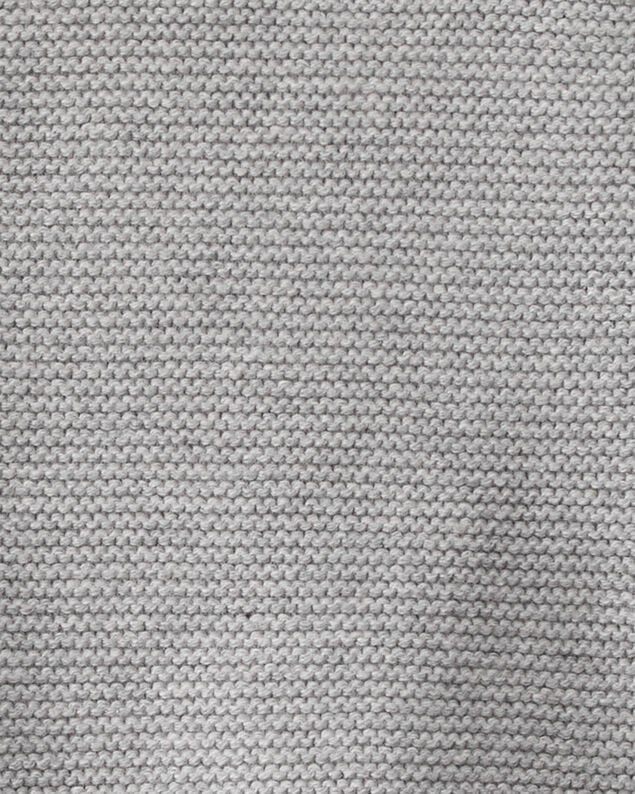 Product image 2 of Baby Organic Cotton Sweater Knit Overalls in Heather Grey