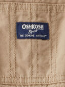 Khaki - Baby Lightweight Plaid-Lined Canvas Overalls - Khaki, Selected