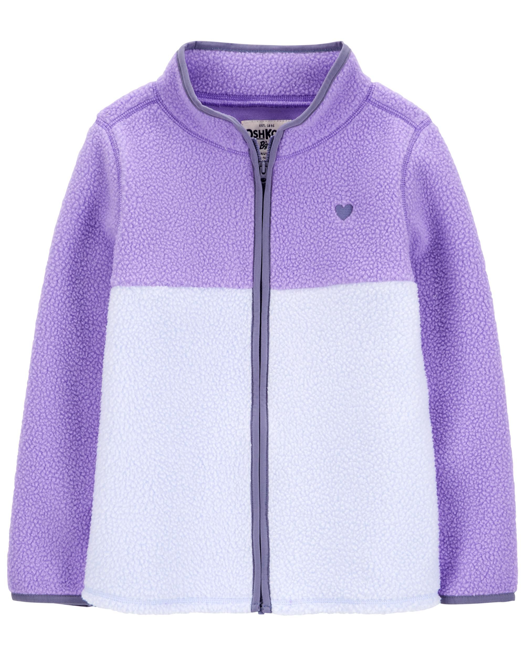 Kid Embroidered Teddy-Fleece Jacket