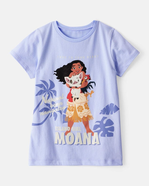 Product image 1 of Girls Disney© Moana Short-Sleeve Graphic Tee - Blue