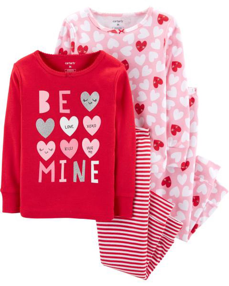 4 Piece Valentine S Day Snug Fit Cotton Pjs Carters Com