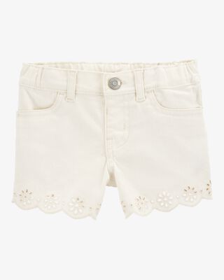 Product image 1 of Toddler Iconic Eyelet Short - Cream