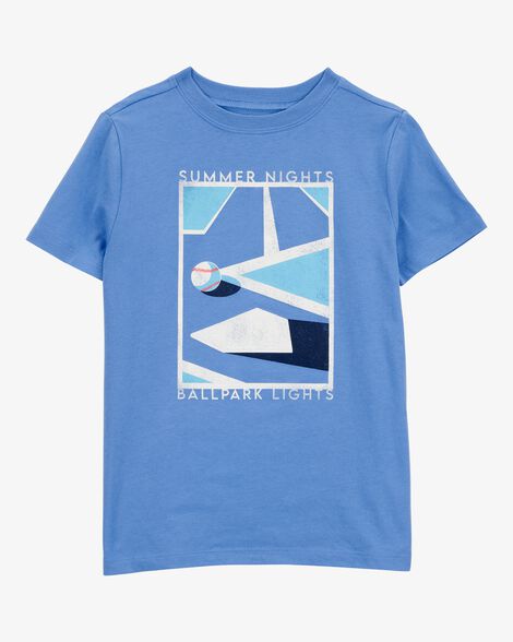 Product image 1 of Kid Baseball Short-Sleeve Graphic Tee - Blue