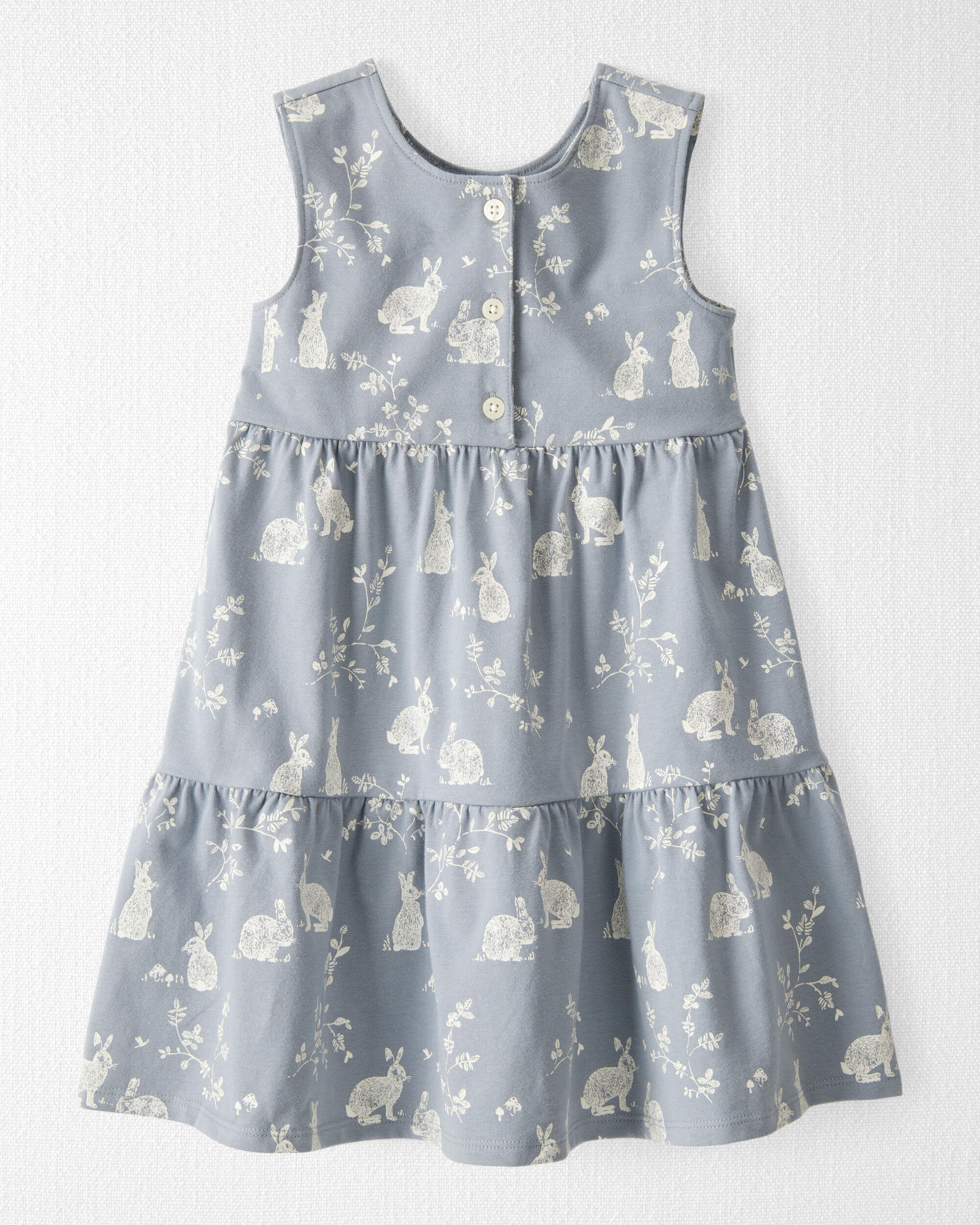 Toddler Organic Cotton Bunny-Print Dress - Little Planet