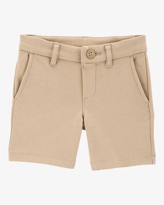 Product image 1 of Toddler Ponte Knit Uniform Shorts - Khaki