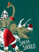 Green - Toddler Christmas Dinosaur Graphic Tee, Selected