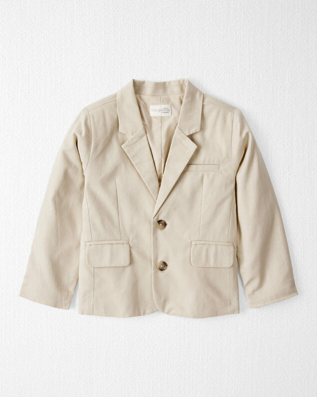 Product image 1 of Toddler Linen Blazer Made With Organic Cotton - Khaki