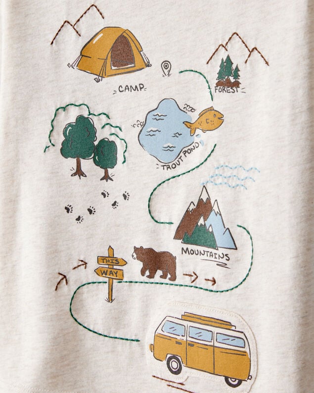 Product image 2 of Toddler Boy Camping Short-Sleeve Graphic Tee - Ivory