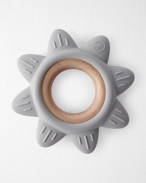  Product image 1 of Little Planet Silicone &  Wood Teether - Grey
