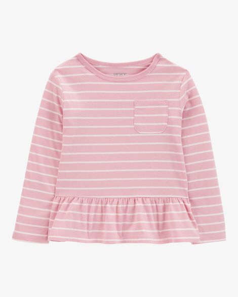  Product image 1 of Toddler Striped Peplum Top